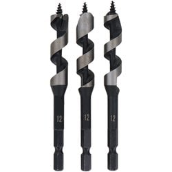 ショート木工ドリルセット 3本入り 12mm×3 TWD-312