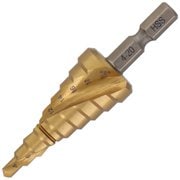 チタンコーティング スパイラルステップドリル 9段(4~20mm) STP-3