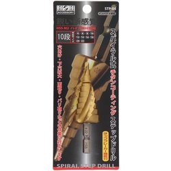 スパイラルステップドリル10段（4〜22mm） ヨドバシ.com - 三共コーポレーション チタンコーティング