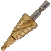 チタンコーティング スパイラルステップドリル 9段(5~21mm) STP-5