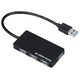 4ポート USB3.0 HUB バスパワ-モデル ブラック GH-UH304B-BK
