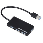 4ポート USB3.0 HUB セルフ/バスパワーモデル ACアダプタ付 ブラック GH-UH304C-BK