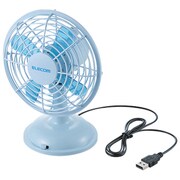 USB扇風機 首振りタイプ ブルー FAN-U31BU