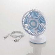 USB扇風機 5枚羽根送風タイプ ブルー FAN-U33BU