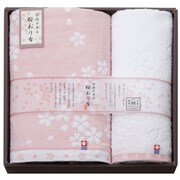 IS7630-PI [今治タオル 桜おり布 タオルセット ピンク]