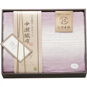 中瀬織布 (三河木綿) 四重織ガーゼハーフケット パープル NK5071-PU