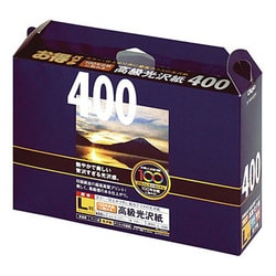100年台紙に貼れる光沢紙 L 400枚 JPPG-L-400