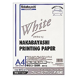 インクジェット＆レーザー用 コピー＆ワープロ用紙 A4 白 ヨW-12