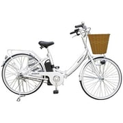 折りたたみ電動アシスト自転車 26型 変速なし ホワイト KH-DCY100 WH