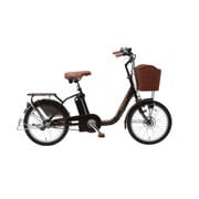 電動アシスト自転車 20型 内装3段変速 ブラウン KH-DCY700 BR