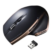 ワイヤレス ブルーLEDマウス ブラック MA-WBL34BK