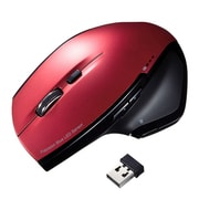 ワイヤレス ブルーLEDマウス レッド MA-WBL34R
