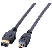IEEE1394 6pin4pinケーブル 1m KE-1346-1BK