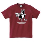 BBJ0259-130 [開幕犬～そして球場へ～ 半袖T S バーガンディ]