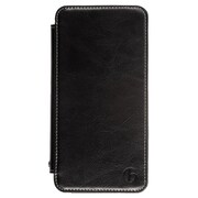 フリップレザーケース [iPhone 6/6s専用 牛革 ブラック]
