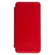 フリップレザーケース [iPhone 6/6s専用 牛革 レッド]