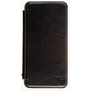 iPhone 6 Plus/6s Plus専用 フリップレザーケース [牛革 ブラック]