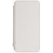 iPhone 6 Plus/6s Plus専用 フリップレザーケース [牛革 ホワイト]