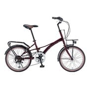 小径車(ミニベロ) 20型 外装6段変速 レッド CITY206L