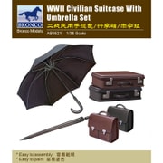 CBA3521 [1/35スケール WW2ジオラマアクセサリー傘と鞄セット 2019年7月再生産]