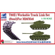 A3565 [1/35スケール 米M26/M46戦車用T80E1可動キャタピラ金属タイプ]
