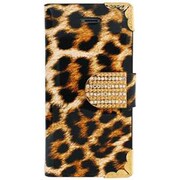 14IE7-1-GLD [MORE CRYSTAL プリンセスコレクション iPhone 6 Plus/6s Plus 5.5インチ専用ケース ダイアモンドラインストーン カードポケット2個付 ゴールド]