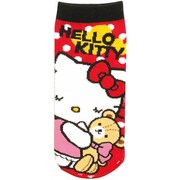 ZZS139 [キャラクターソックス 大人用 22～24cm ハローキティ ドットフレンド]