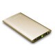 大容量薄型フラットUSBモバイルバッテリー 6000mAh ゴールド PSY6000A-GD