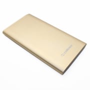 大容量薄型フラットUSBモバイルバッテリー 10000mAh ゴールド PSY10000A-GD