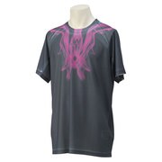 IQX80-S09303 [ADIZERO Tシャツ メンズ Mサイズ BLK/ソーラーPNK]