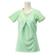 JMJ05-S13542 [FLEUR 半袖ドレープTシャツ レディース Sサイズ ライトフラッシュGRN S15]