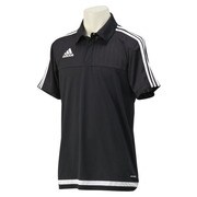 MHU09-S22436 [TIRO15 ポロシャツ メンズ XOサイズ BLK/WHT/BLK]