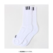 JPE29-S24555 [3S CREW 3PP ソックス 24～26cm WHT/WHT/BLK]