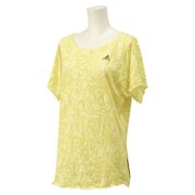 GYY10-S27968 [蘭 半袖レース Tシャツ レディース Mサイズ ライトYEL S15]