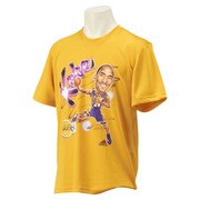 JPH91-S88256 [エアブラッシュドグラフィック 半袖Tシャツ メンズ Lサイズ NBAーKBR]