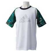 KBS75-A96437 [REVO 迷彩グラフィック 半袖Tシャツ キッズ J150 WHT/アマゾンGRN]