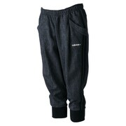 KBW63-A97037 [HM デニムミックス スウェットカプリパンツ レディース Mサイズ BLK]