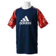 KBS75-A99868 [REVO 迷彩グラフィック 半袖Tシャツ キッズ J120 COLNVY/パワーRED]