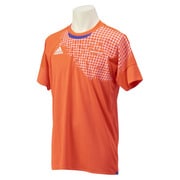 JKS53-S09007 [freefootball グラフィックSALシャツ メンズ 半袖 Sサイズ ソーラーRED]