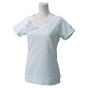 KAZ27-S91254 [SEASONAL TRAINING スラブ半袖Tシャツ レディース Mサイズ WHT/ライトフラッシュGRN]