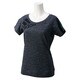 KAZ27-S91256 [SEASONAL TRAINING スラブ半袖Tシャツ レディース Lサイズ DGRY/ビスタGRY S15]