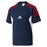 KAZ97-S91451 [BB 3ストライプ半袖Tシャツ キッズ J120 COLNVY/WHT]