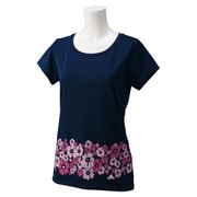 KBZ48-S92933 [ADIDAS24/7 ナデシコガラ セットインスリーブUV Tシャツ レディース Mサイズ COLNVY]
