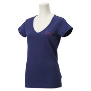 513318-03 [Vネック 半袖 TEE レディース Lサイズ BLE]