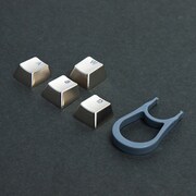 Cherry MX軸対応 交換用メタルキーキャップ「WASD」セット MXKCLEDMETAL-SL
