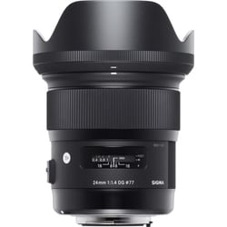 【美品】SIGMA シグマ 単焦点広角レンズ 24mm F1.4 DG