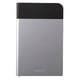 ポータブルハードディスク MiniStation（ミニステーション） HD-PZNU3シリーズ 2TB USB3.0/2.0 ICカード対応MILスペック 耐衝撃ボディー 防雨防塵 シルバー HD-PZN2.0U3-S