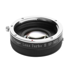 フォーカルレデューサーアダプター レンズ側：キヤノンEF ボディ側：ソニーαE Lens Turbo2 EF-NEX