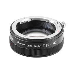 フォーカルレデューサーアダプター レンズ側：ペンタックスK ボディ側：ソニーαE Lens Turbo2 PK-NEX