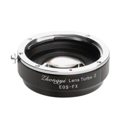 フォーカルレデューサーアダプター レンズ側：キヤノンEF ボディ側：富士フイルムX Lens Turbo2 EF-FX